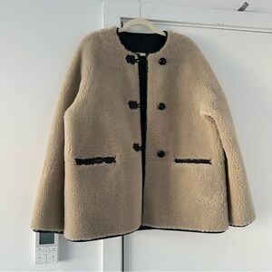 Mango faux shearling jacket